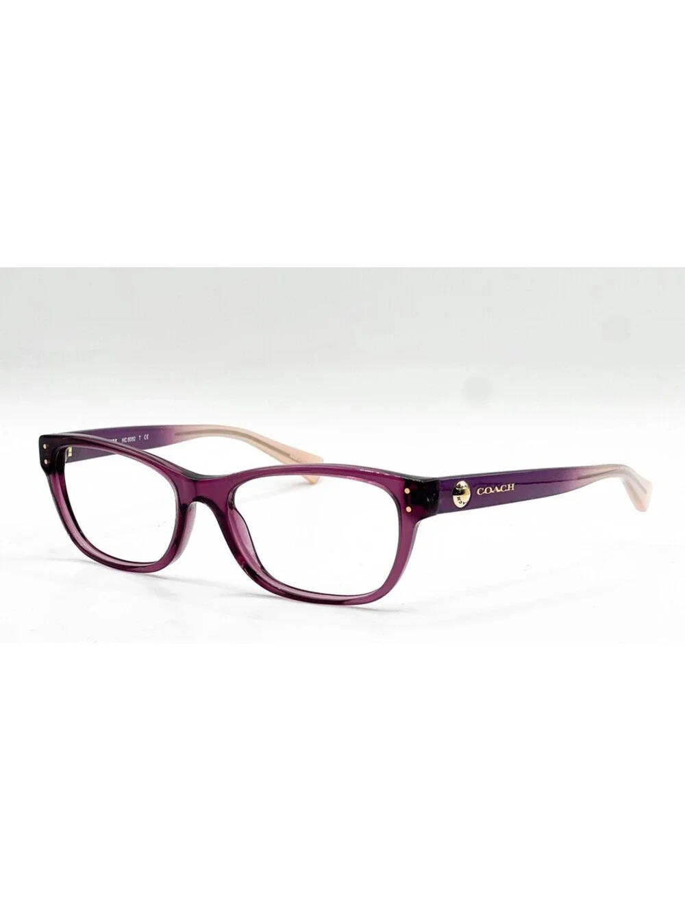 Coach HC 6082 5351 Crystal Plum Blush Gradient Eyeglass Frames 53-17-135